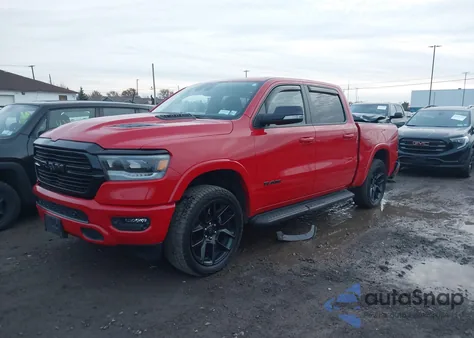 2021 Ram 1500 Laramie 4X4 5'7 Box из США, поврежденный, VIN 1C6SRFJT0MN657522